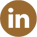 A brown and green logo for linkedin.